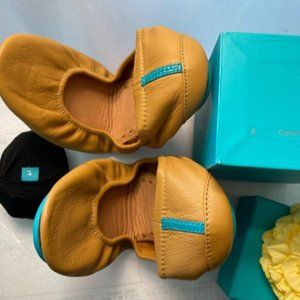 TIEKS Ballet Flats CAMEL Size 8